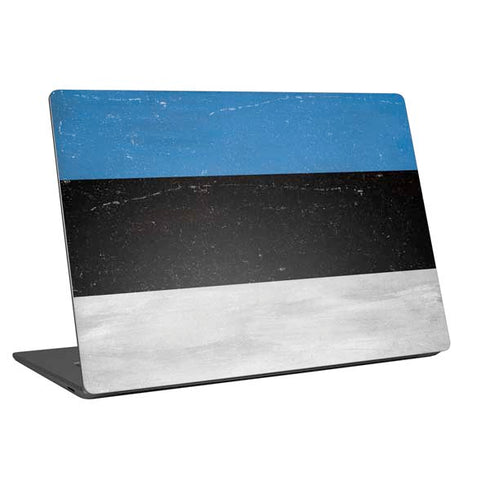 Estonia Flag Distressed Universal Laptop 11in (8.8 x 6.2in) Skin